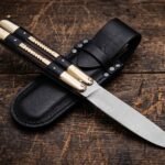 Pangolin Handmade D2 Tool Steel Original Filipino Balisong Butterfly Knife with Brass, Kamagong Wood and Micarta Handle | 24cm EDC Flipper Gift for Him | BF-92