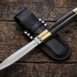 Long-Eared Handmade High Carbon Steel Original Filipino Balisong Butterfly Knife with Brass and Kamagong Wood Handle | 24cm EDC Flipper Gift for Him | BF-72