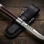 Aurochs Handmade 440C Stainless Steel Original Filipino Balisong Butterfly Knife with Stainless Steel and Kamagong Wood Handle | 24cm EDC Flipper Gift for Him | BF-09