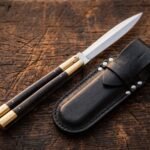 Hornbill Handmade High Carbon Steel Original Filipino Balisong Butterfly Knife with Brass and Kamagong Wood Handle | 24cm EDC Flipper Gift for Him | BF-61