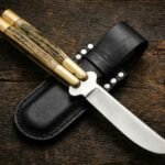 Honeypot Ant Handmade 440C Stainless Steel Original Filipino Balisong Butterfly Knife with Brass and Philippine Deer Horn Handle | 29cm Full Size Collector Gift | BF-05