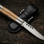 Gerbil Handmade VG10 Super Steel Original Filipino Balisong Butterfly Knife with Stainless Steel and Bone Handle | 24cm EDC Flipper Gift for Him | BF-49