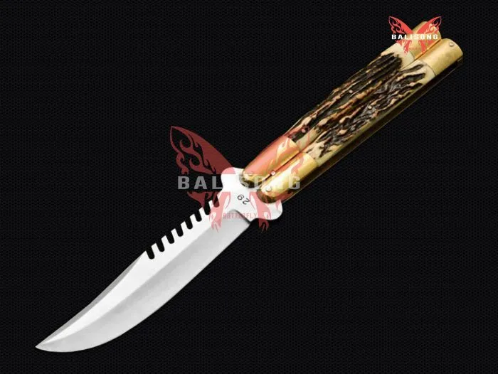BF-04 Banded Sugar Ant 440c Original Filipino Balisong butterfly Knife
