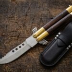 Barb Handmade 440C Stainless Steel Original Filipino Balisong Butterfly Knife with Brass and Kamagong Wood Handle | 24cm EDC Flipper Gift for Him | BF-10
