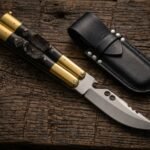 Asian Palm Civet Handmade 440C Stainless Steel Original Filipino Balisong Butterfly Knife with Brass and Carabao Horn Handle | 24cm Lightweight Flipper Gift | BF-08