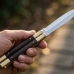 Frog Handmade VG10 Super Steel Original Filipino Balisong Butterfly Knife with Brass and Kamagong Wood Handle | 24cm EDC Flipper Gift for Him | BF-47