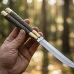Earwig Handmade VG10 Super Steel Original Filipino Balisong Butterfly Knife with Brass and Kamagong Wood Handle | 24cm Lightweight Flipper Gift | BF-39