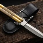 Bird Handmade 440C Stainless Steel Original Filipino Balisong Butterfly Knife with Brass and Bone Handle | 24cm EDC Flipper Gift for Him | BF-16