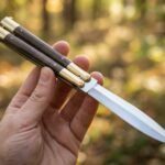 Dormouse Handmade VG10 Super Steel Original Filipino Balisong Butterfly Knife with Brass and Kamagong Wood Handle | 24cm Lightweight Flipper Gift | BF-35