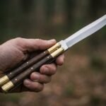 Falcon Handmade VG10 Super Steel Original Filipino Balisong Butterfly Knife with Brass and Kamagong Wood Handle | 24cm Lightweight Flipper Gift | BF-42