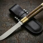 Fire-Bellied Toad Handmade VG10 Super Steel Original Filipino Balisong Butterfly Knife with Brass and Kamagong Wood Handle | 24cm Lightweight Flipper Gift | BF-43