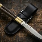 Elephant Handmade VG10 Super Steel Original Filipino Balisong Butterfly Knife with Brass and Kamagong Wood Handle | 24cm EDC Flipper Gift for Him | BF-41