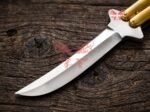 Centipede balisong butterfly knife open with the blade showing