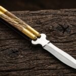 Cat Handmade 440C Stainless Steel Original Filipino Balisong Butterfly Knife with Brass and Bone Handle | 24cm EDC Flipper Gift for Him | BF-19
