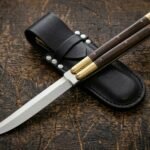 Duck Handmade VG10 Super Steel Original Filipino Balisong Butterfly Knife with Brass and Kamagong Wood Handle | 24cm Lightweight Flipper Gift | BF-37
