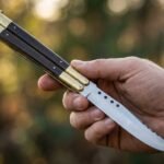 Elephant Handmade VG10 Super Steel Original Filipino Balisong Butterfly Knife with Brass and Kamagong Wood Handle | 24cm EDC Flipper Gift for Him | BF-41