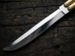 Close up of the Falcon balisong butterfly knife blade