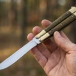 Fire-Bellied Toad Handmade VG10 Super Steel Original Filipino Balisong Butterfly Knife with Brass and Kamagong Wood Handle | 24cm Lightweight Flipper Gift | BF-43