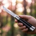 Gecko Handmade VG10 Super Steel Original Filipino Balisong Butterfly Knife with Brass and Kamagong Wood Handle | 24cm Lightweight Flipper Gift | BF-48