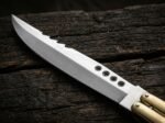 Close up of the Hamster balisong butterfly knife blade