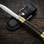 Kingfisher Handmade High Carbon Steel Original Filipino Balisong Butterfly Knife with Brass and Kamagong Wood Handle | 24cm EDC Flipper Gift for Him | BF-67
