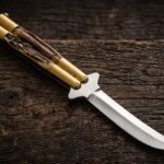 Centipede Handmade 440C Stainless Steel Original Filipino Balisong Butterfly Knife with Brass and Philippine Deer Horn Handle | 24cm EDC Flipper Gift for Him | BF-22