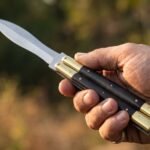 Ladybug Handmade High Carbon Steel Original Filipino Balisong Butterfly Knife with Brass and Kamagong Wood Handle | 24cm EDC Flipper Gift for Him | BF-68