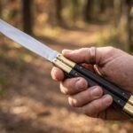 Lizard Handmade High Carbon Steel Original Filipino Balisong Butterfly Knife with Brass and Kamagong Wood Handle | 24cm EDC Flipper Gift for Him | BF-71