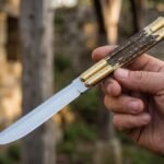 Macaque Handmade VG10 Super Steel Original Filipino Balisong Butterfly Knife with Brass and Visayan Philippine Deer Horn Handle | 29cm Full Size Collector Gift | BF-29