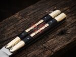 Close up of the Pangolin balisong butterfly knife handle