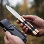 Pangolin Handmade D2 Tool Steel Original Filipino Balisong Butterfly Knife with Brass, Kamagong Wood and Micarta Handle | 24cm EDC Flipper Gift for Him | BF-92