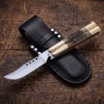 Bundok Philippine Visayan D2 Steel Blade Butterfly Balisong Knife USA Made Gift For Him With Stag Horn Handle BF-121