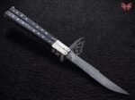 BF-127 Philippine Visayan Damascus Steel Blade Butterfly Balisong Knife USA Made Gift For Him With Beautiful Handle - Image 2