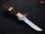 BF-105 Filipino Traditional D2 Steel Beautiful Blade Butterfly Balisong Knife USA Made Gift For Him With Rose Wood Handle - Image 2