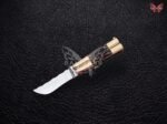 BF-120 Philippine Visayan D2 Steel Mini Butterfly Balisong Knife USA Made Gift For Him With Stag Horn Handle - Image 2