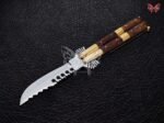 BF-97 Pandayan Traditional Series Hunting Balde D2 Steel Beautiful Butterfly Balisong Knife USA Made With Rose Wood Handle - Image 2