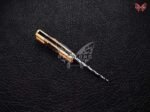 BF-120 Philippine Visayan D2 Steel Mini Butterfly Balisong Knife USA Made Gift For Him With Stag Horn Handle - Image 3