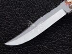 BF-112 Filipino Traditional D2 Steel Beautiful Blade Butterfly Balisong Knife USA Made Gift For Him With Rose Wood Handle - Image 3