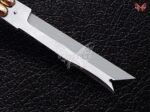 BF-119 Filipino Traditional D2 Steel Shark Blade Butterfly Balisong Knife USA Made Gift For Him With Stag Horn Handle - Image 3