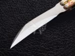 BF-101 Filipino Traditional Series D2 Steel Beautiful Blade Butterfly Balisong Knife USA Made With Rose Wood Handle - Image 2
