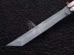 BF-124 Philippine Visayan Damascus Steel Blade Butterfly Balisong Knife USA Made Gift For Him With Beautiful Handle - Image 3