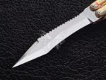 BF-102 Filipino Traditional Series D2 Steel Beautiful Dagger Blade Butterfly Balisong Knife USA Made Gift For Him With Rose Wood Handle - Image 2