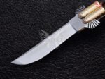 BF-105 Filipino Traditional D2 Steel Beautiful Blade Butterfly Balisong Knife USA Made Gift For Him With Rose Wood Handle - Image 3