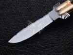 BF-104 Filipino Traditional D2 Steel Beautiful Blade Butterfly Balisong Knife USA Made Gift For Him With Rose Wood Handle - Image 3
