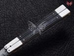 BF-123 Philippine Visayan Damascus Steel Blade Butterfly Balisong Knife USA Made Gift For Him With Beautiful Handle - Image 4