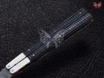 BF-126 Philippine Visayan Damascus Steel Blade Butterfly Balisong Knife Black Sheet USA Made Gift For Him With Beautiful Handle - Image 4