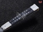 BF-128 Philippine Visayan Damascus Steel Blade Butterfly Balisong Knife USA Made Gift For Him With Beautiful Handle - Image 4