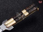 BF-107 Dagger SnakeFilipino Traditional D2 Steel Beautiful Blade Butterfly Balisong Knife USA Made Gift For Him With Rose Wood Handle - Image 5