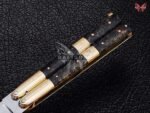 BF-109  Filipino Traditional D2 Steel Beautiful Blade Butterfly Balisong Knife USA Made Gift For Him With Rose Wood Handle - Image 4