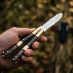 Dalisay Filipino Traditional D2 Steel Beautiful Blade Butterfly Balisong Knife USA Made Gift For Him With Rose Wood Handle BF-110